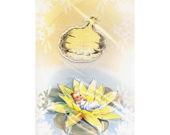 Double envelope Baptism card.