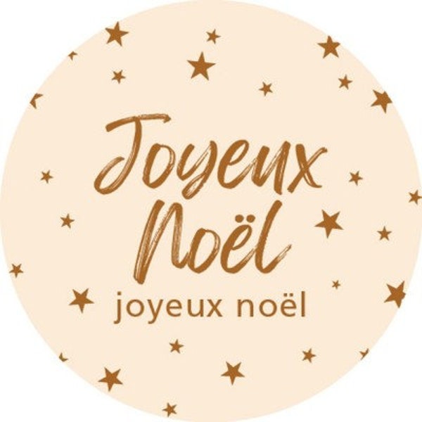 étiquette kraft, sticker autocollant pour vos fournitures de loisir créative,  pour vos cadeaux anniversaires et fêtes de 10 à 50 unités.