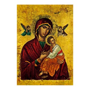 Carte postale simple Notre Dame du Perpétuel Secours, 10 x 15 cm.