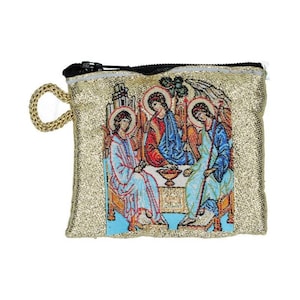 Rosary case 6.6 X 7.2cm, Holy Trinity