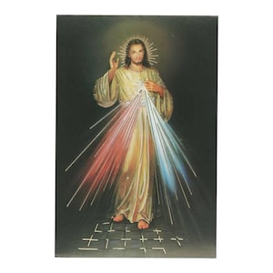 Carte postale simple Christ Miséricordieux, 10 x 15 cm.