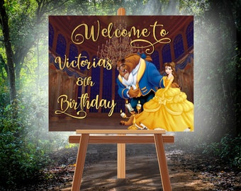 Beauty And The Beast Party Etsy