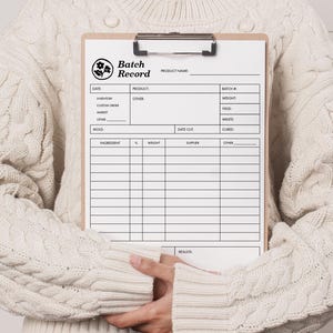 Il set per la produzione di sapone - 10 moduli - Batch Record, Cure Cards, Formula Evasion. + altro - Download immediato per la produzione di sapone - Moduli modificabili