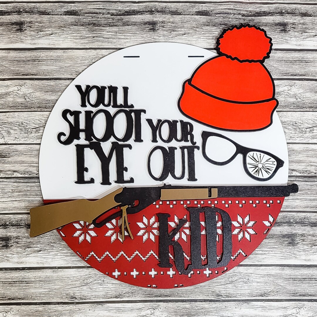Funny Christmas Sweatshirt - 'You'll Shoot Your Eye Out' Ugly Sweater Style Crewneck, Unisex Sizes S-5XL - View #6