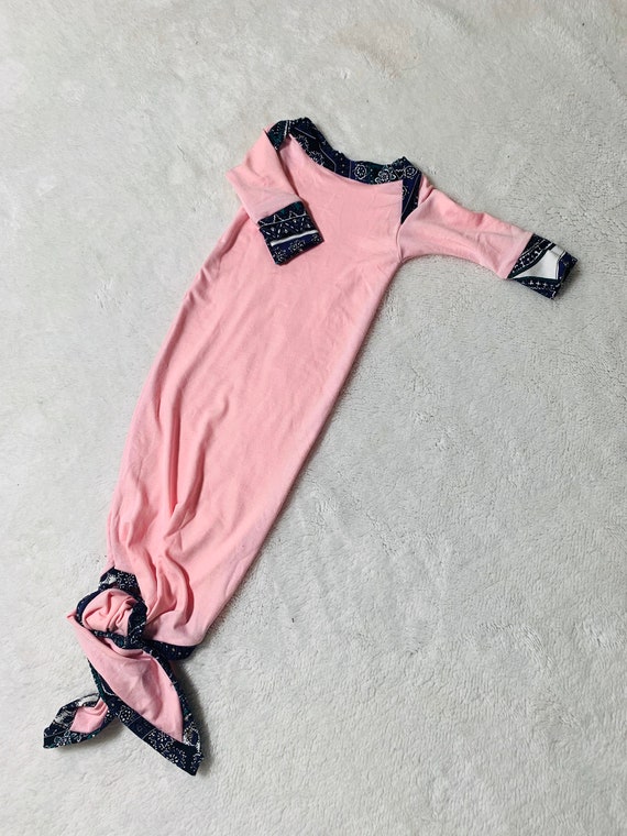 knotted baby girl gown