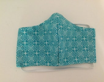 Blue Pattern Face Mask