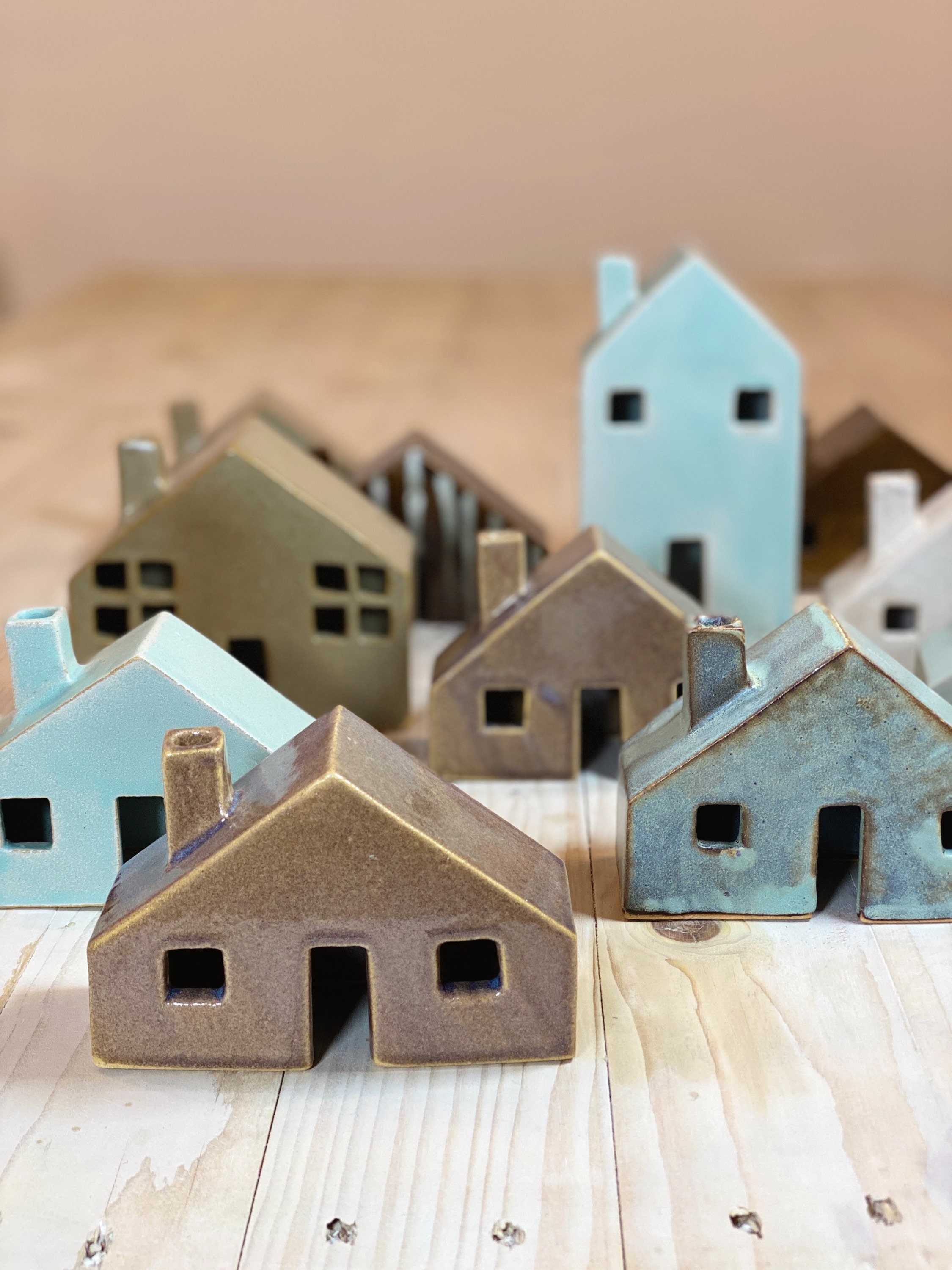 Handmade Ceramic Houses Decorative ceramic house Mothers Day Etsy