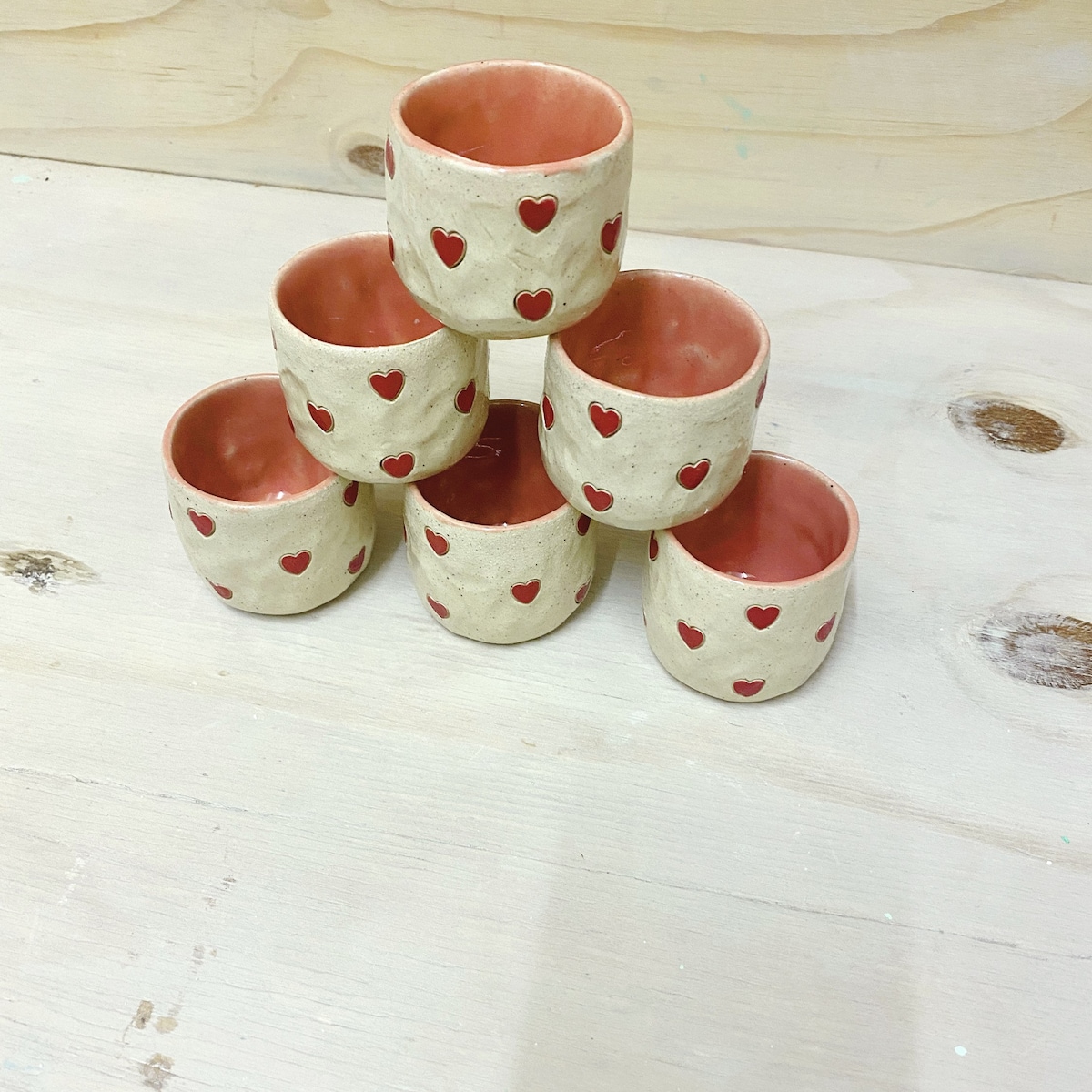 Handmade Espresso Cups - Ceramic Tumblers With Heart Design - 2oz / 3oz - Unique Gift for Foodies - Etsy