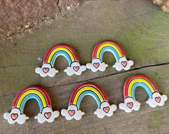 Handmade DIY Mosaic Rainbow Shape Tiles, Ceramic mosaic colourful tile