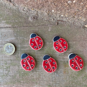 Handgemachte DIY Mosaik Marienkäfer Form Tile, Keramik Mosaik Marienkäfer Fliese