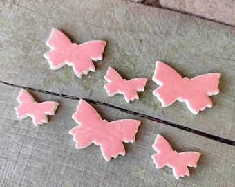Handmade DIY Mosaic Butterfly Shape Tile, Ceramic mosaic Butterfly tile