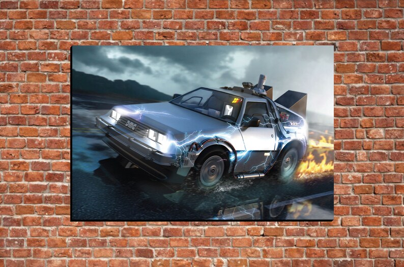Back To The Future Poster Set Canvas Art Print Room Decor Etsy