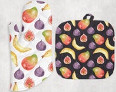 Fruit Theme Pot Holder Set Kitchen Decor Kitchen Oven Mitt and Pot Holder Set