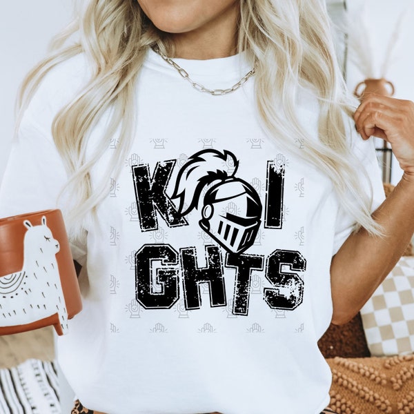 Preppy Mascot, Knights Mascot, Knights Pride, Mascot Vibes, School T-shirt, Sublimation Design, PNG Design, Knights Nation