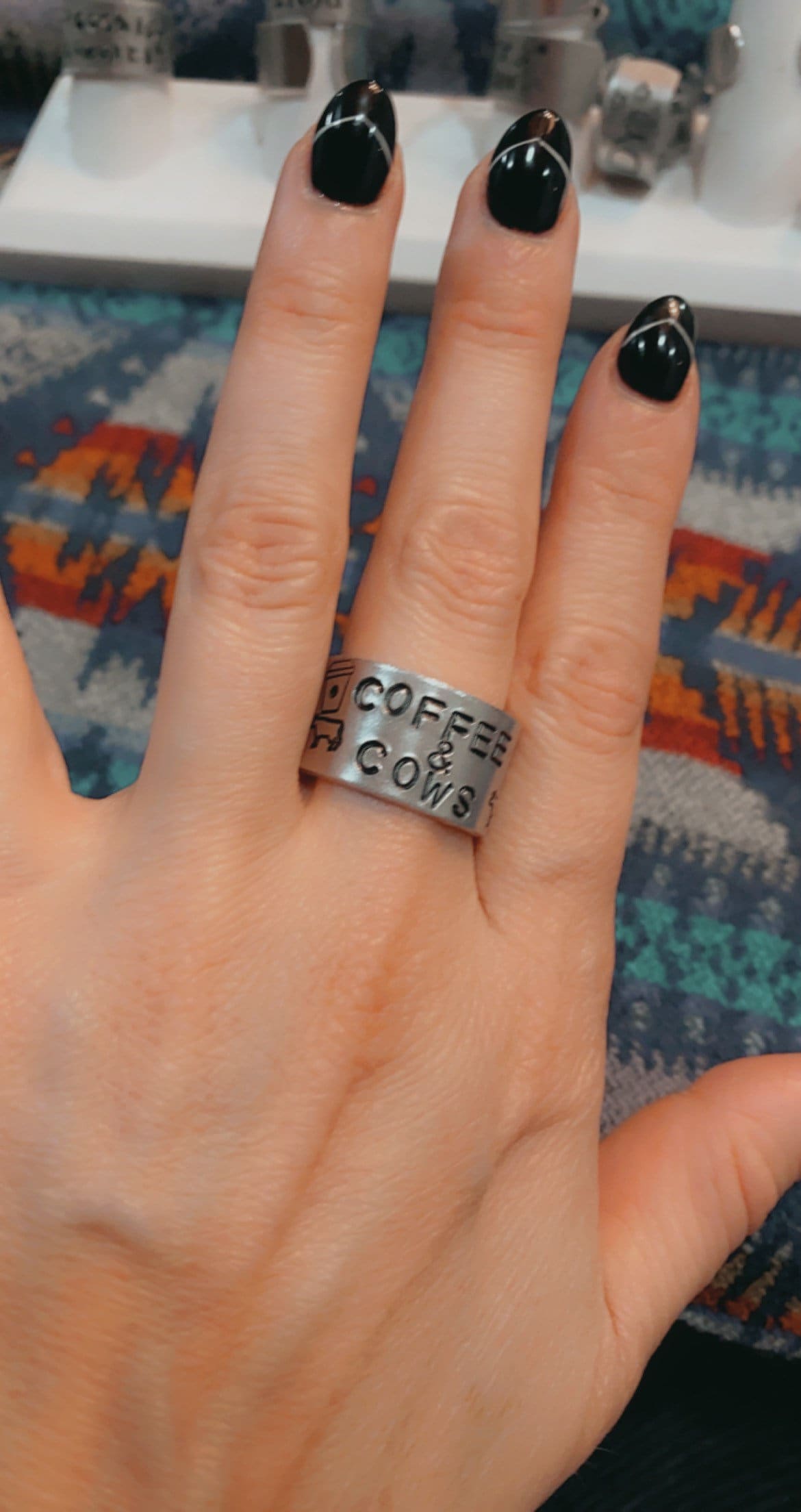 Cow ring jewelry sale