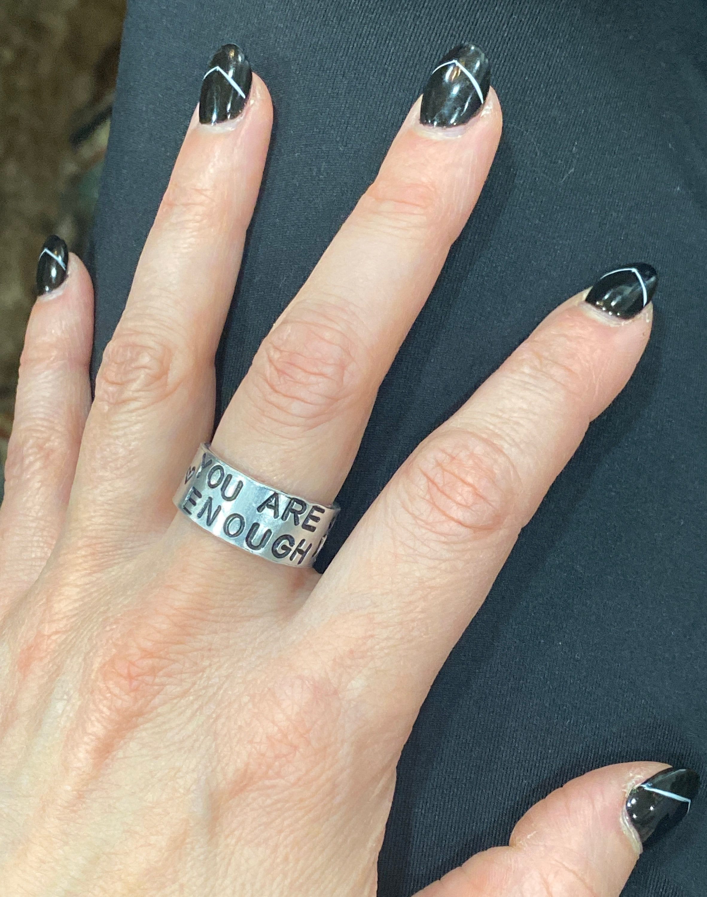 Suicide prevention semicolon ring sale