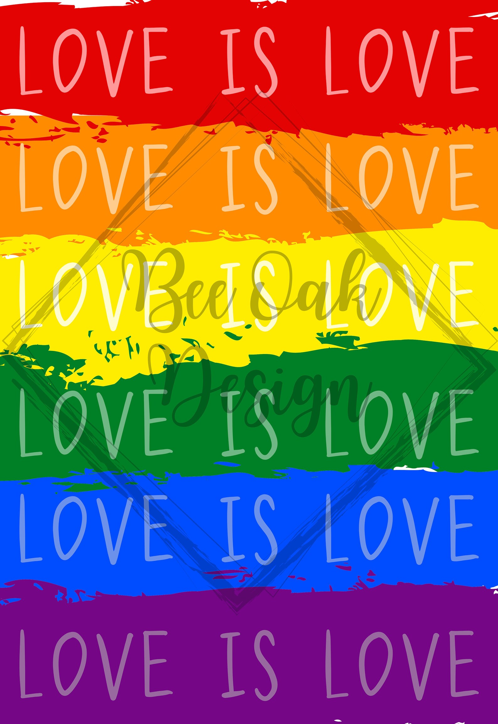 Downloadable Love is Love Poster / Digital Print Art / Wall Etsy España