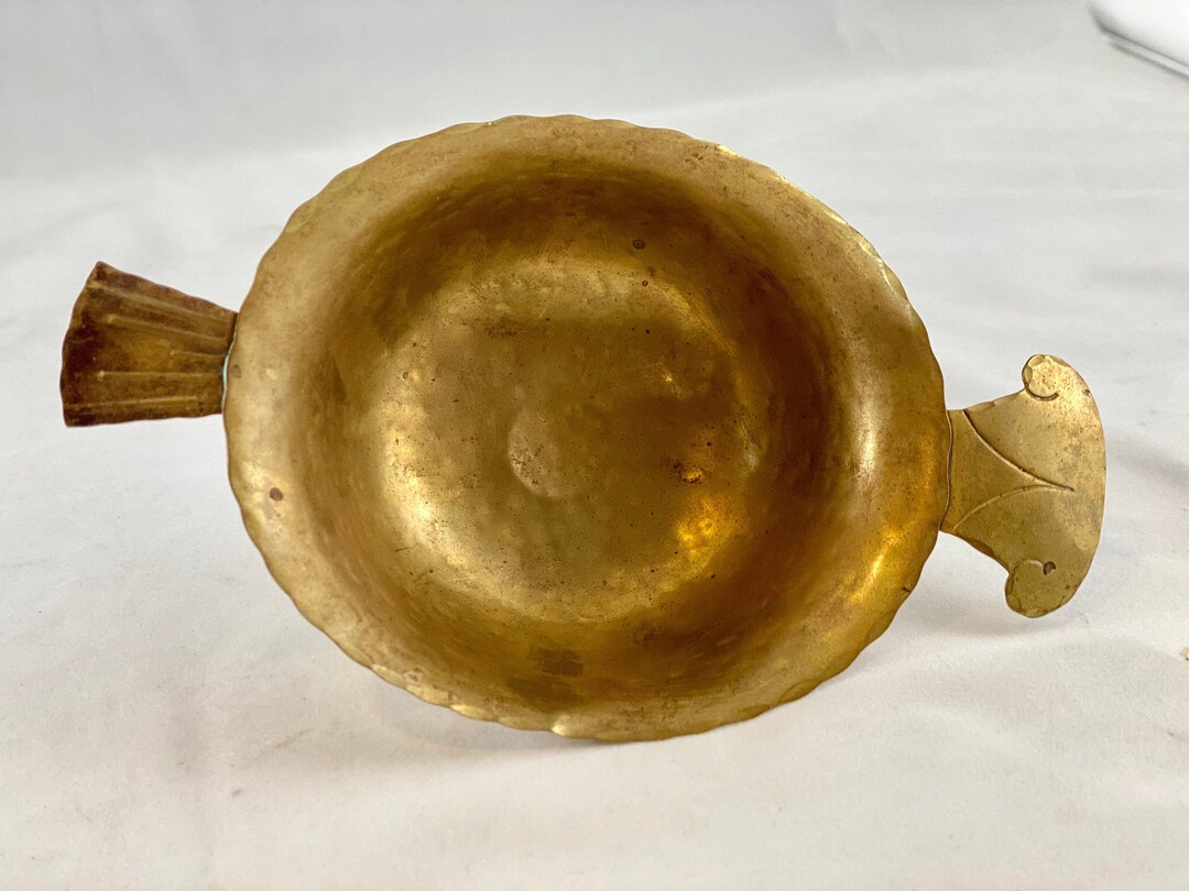 Swedish Vintage Hammered Brass Bowl by C.G. Hellberg Etsy