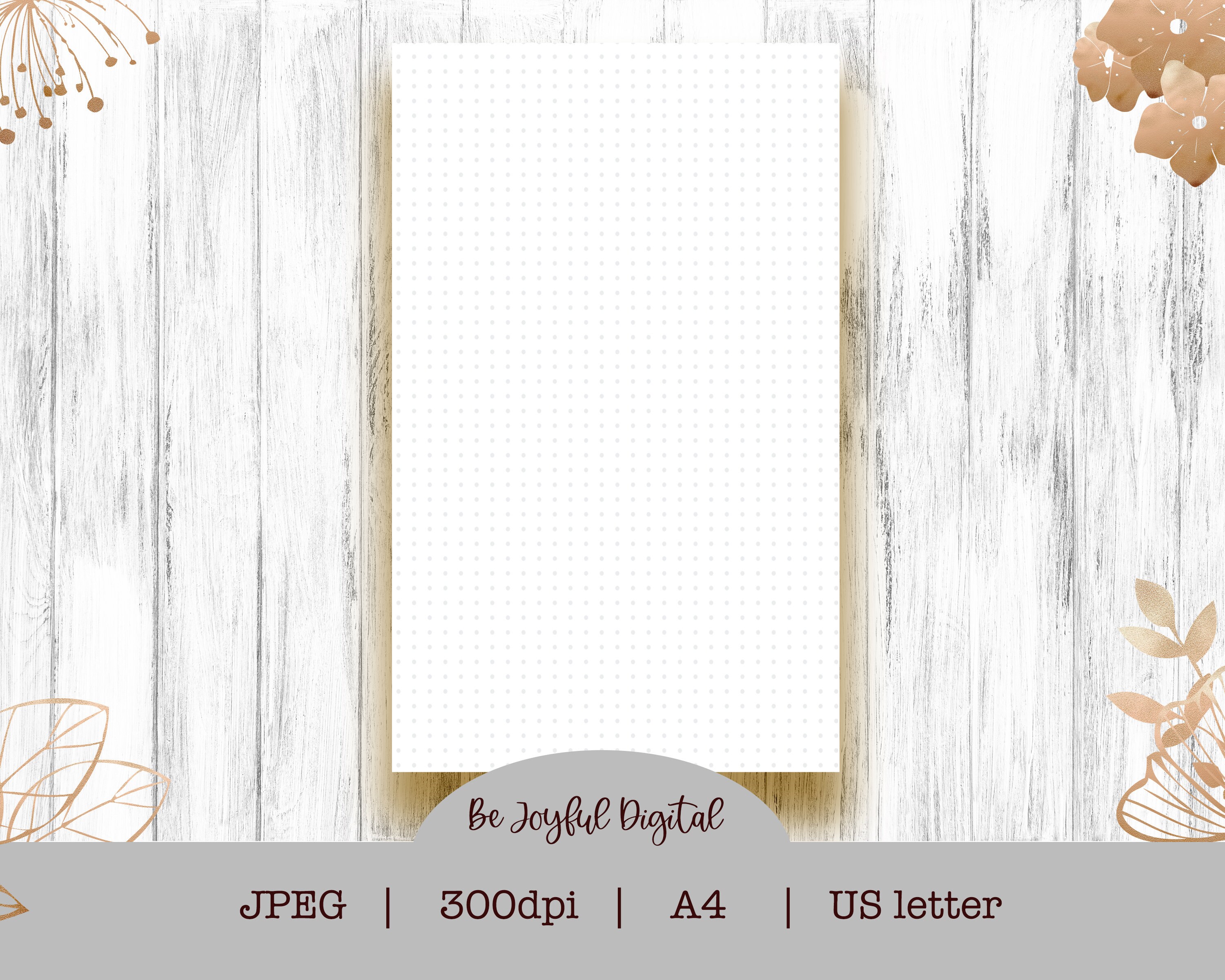 light dot grid paper journal scrapbook supplies etsy