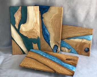 Personalized Wooden Serving Tray | epoxy Serving v cutting board | Unique Home decor Gift | resin kitchen decoration | Fütterungsbrett sushi