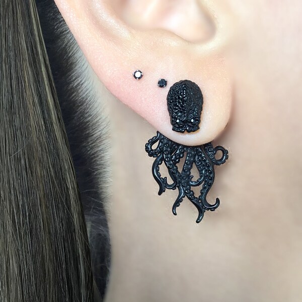 Octopus Earrings - Etsy