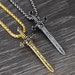 Sword Necklace, Sword Pendant, Sword Jewelry, Dagger Necklace, Dagger