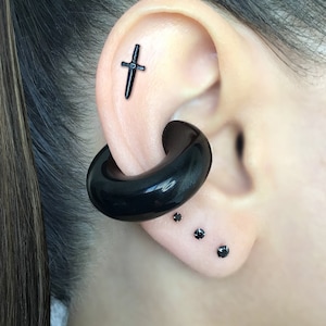 Chunky ear cuff, large ear cuff, chunky earrings, fake earring, fake cartilage, ear cuff, cuff earring, mens ear cuff, chunky cuff earring