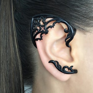 Elf ear cuff, no piercing ear cuff, Elf earring, Single ear cuff, ear cuff,Gothic Elf ear, Gothic earring, Elf jewelry, cuff earring
