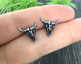 animal skull earrings