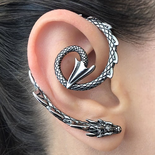 Dragon Ear Cuff Glow in the Dark / Purple Dragon / Earring / Etsy Canada