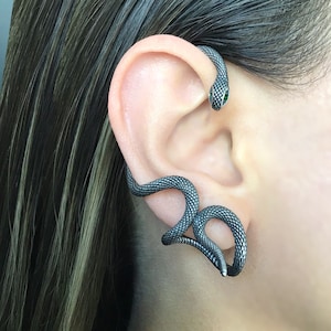 SINGLE Snake earring,Snake earring, Gothic earring, gothic jewelry,Snake ear cuff, Snake cuff, gothic ear cuff unisex earring single earring