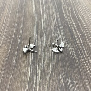 Stainless Steel Dragon Stud Earrings, Gothic Fantasy Jewelry image 4