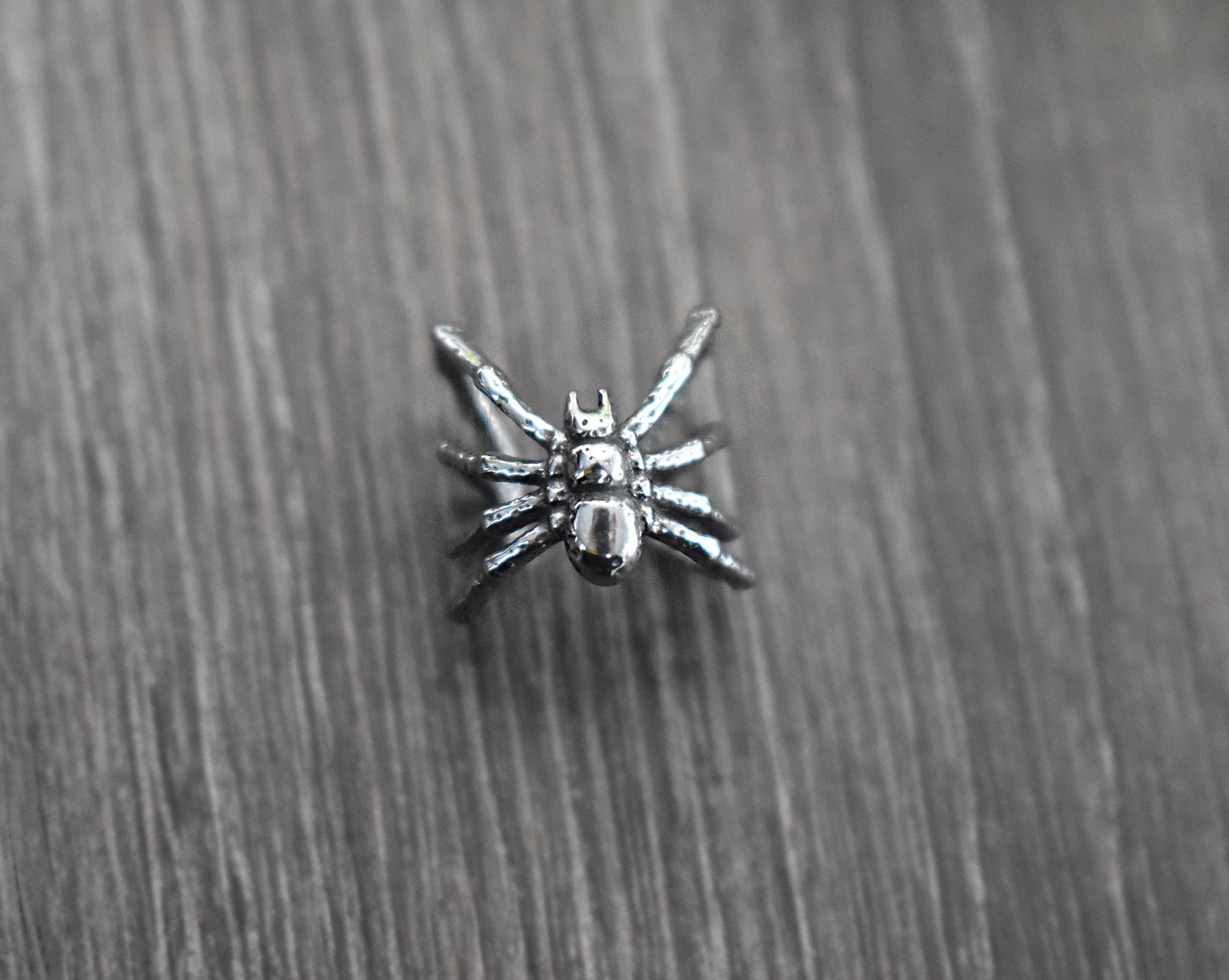 Spider Ear Cuff Gothic Ear Cuff Stainless Steel Earrings Etsy