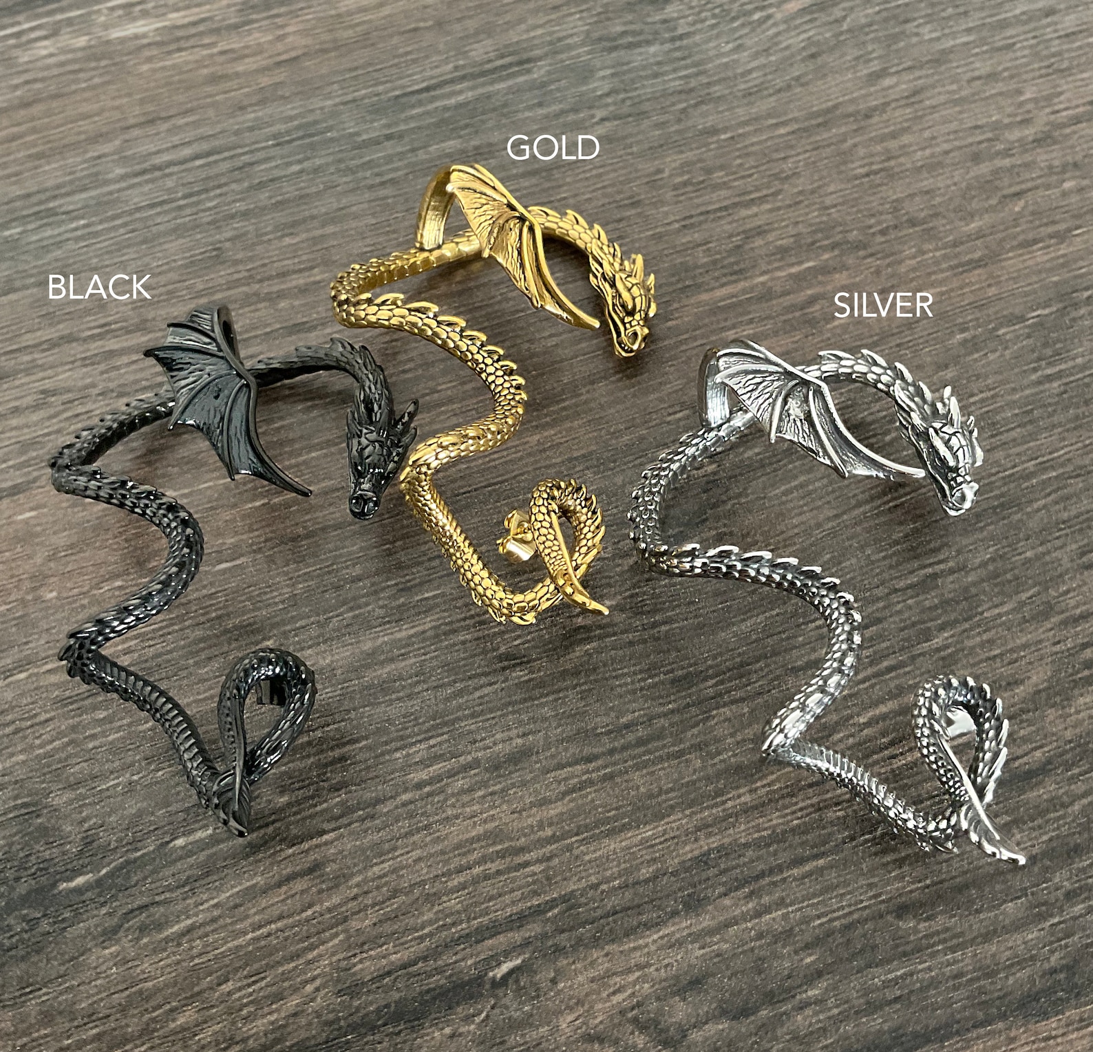 SINGLE Dragon Cuff Earring Dragon Cuff Earring Gothic Etsy