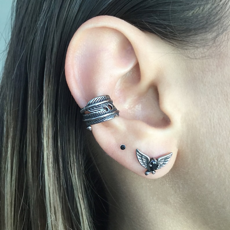 Ear Cuff Gothic Ear Cuff Stainless Steel Earrings Gothic Etsy