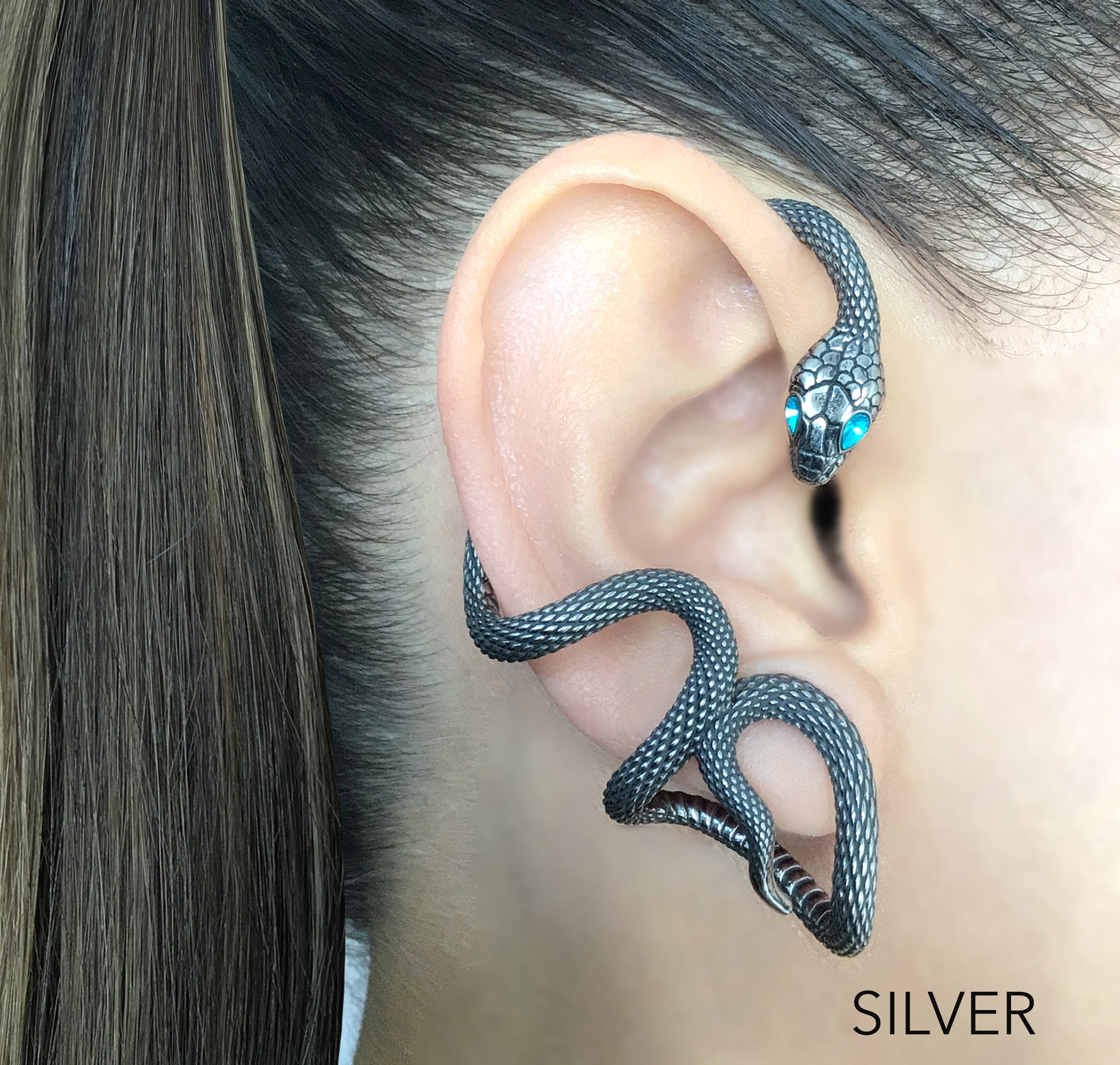 アクセサリー Hirotaka Sapphire Eye Snake Earring il_fullxfull.5346378940_swl0.jpg