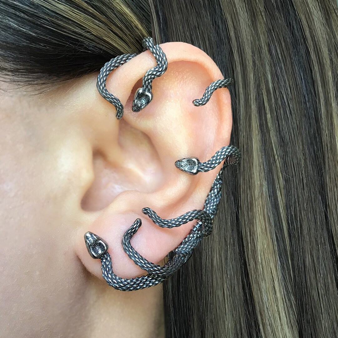 SINGLE Snake Earring,snake Earring, Gothic Earring, Gothic Jewelry