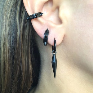 Spike Hoop Earrings,spike Earrings, Hoop Earrings, Gothic Jewelry, Mens ...