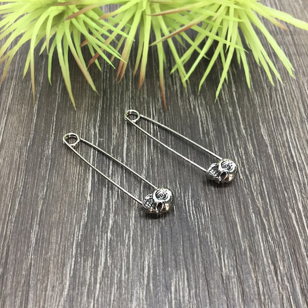 Safety Pin Earrings Etsy