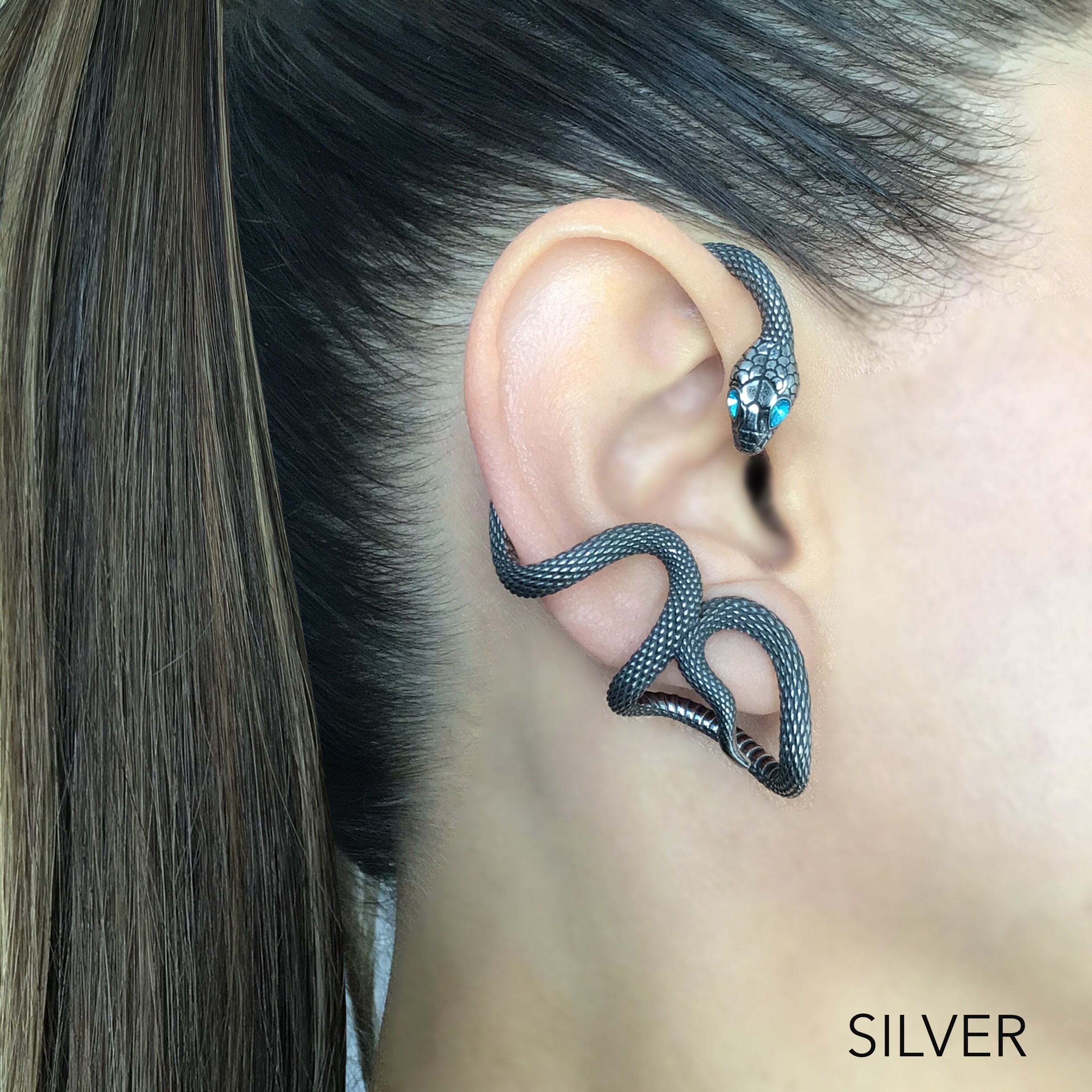 SINGLE Snake Earring,snake Earring, Gothic Earring,snake