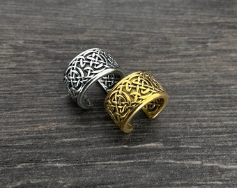 Celtic Braid Ear Cuff, No Piercing earrings, Stainless steel cuff