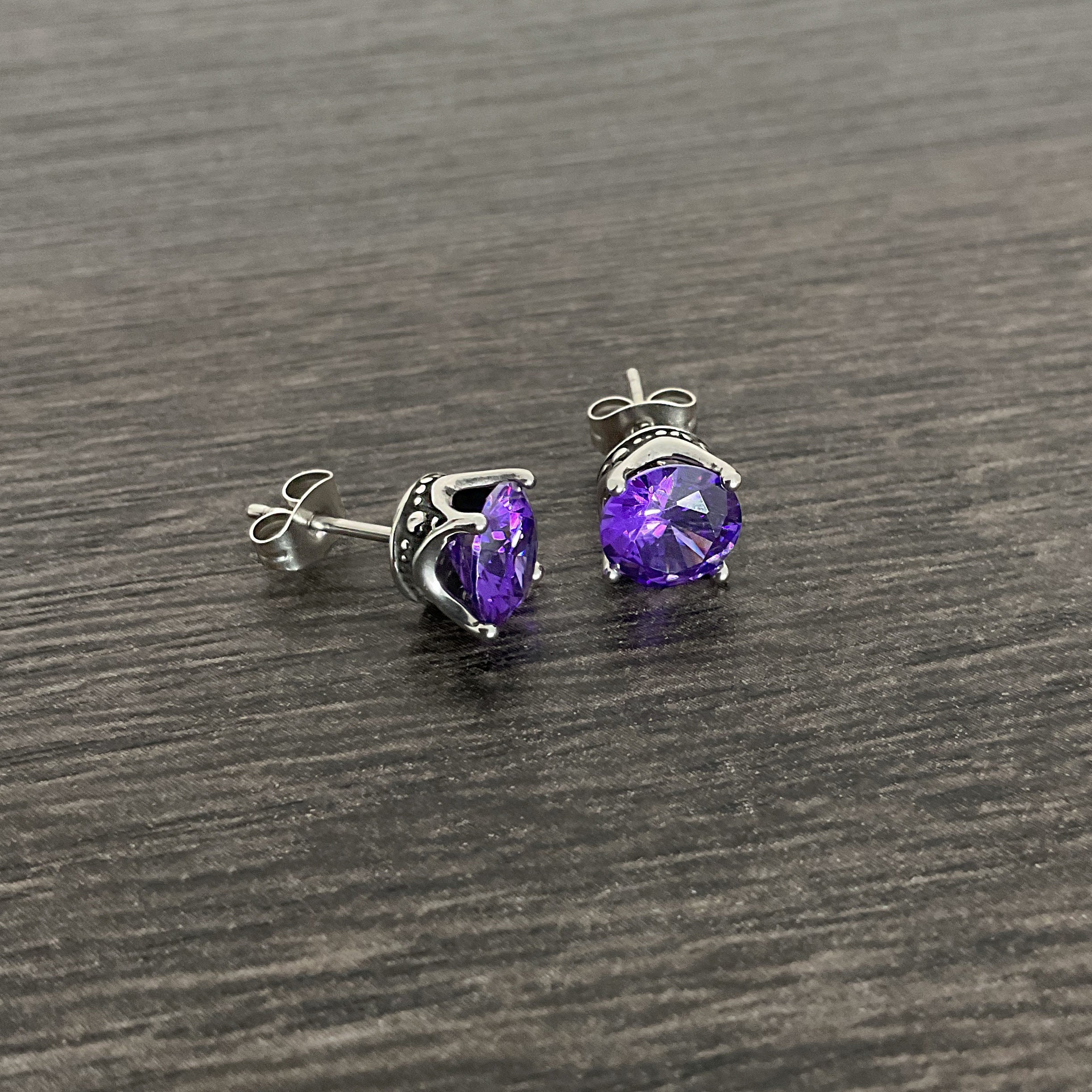 ☆人気☆【BLACKPURPLE】☆Signity symbol earring.s☆ Amazon.com: KZZENKI Purple and Black Earrings for Women Men