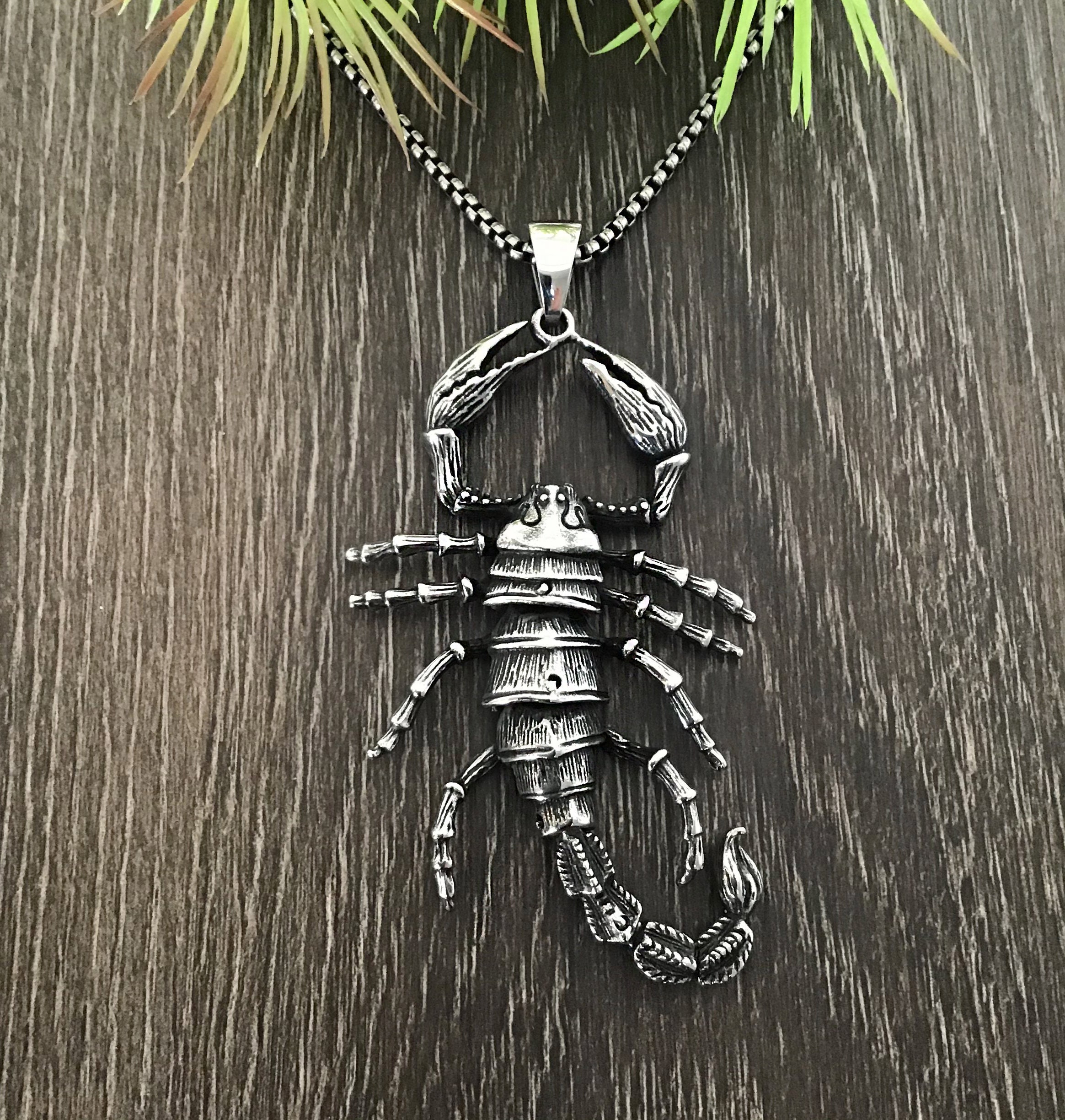 Scorpion pendant scorpion necklace stainless steel jewelry Etsy