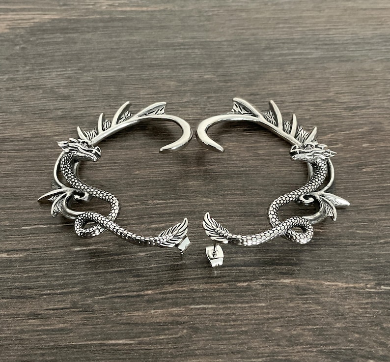 SINGLE Dragon Cuff Earring Dragon Cuff Earring Gothic Etsy