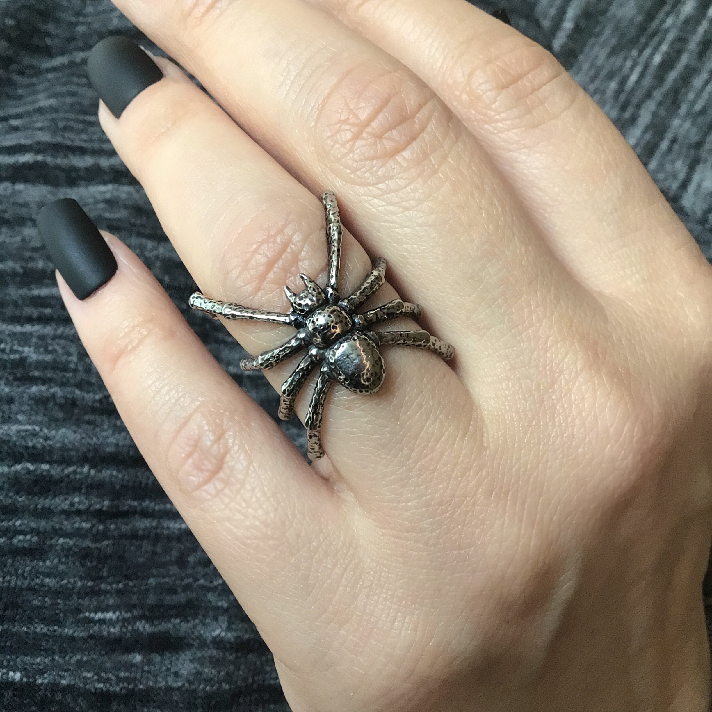 スパイダーリング、ステンレススチールスパイダーリング、ゴシック