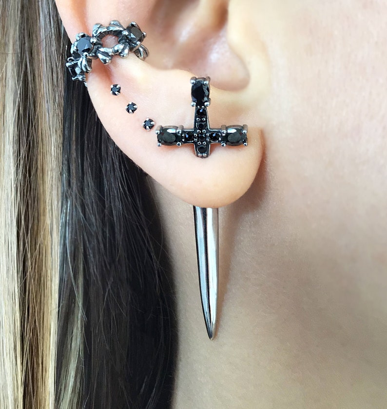 Dagger earrings mens Clearance