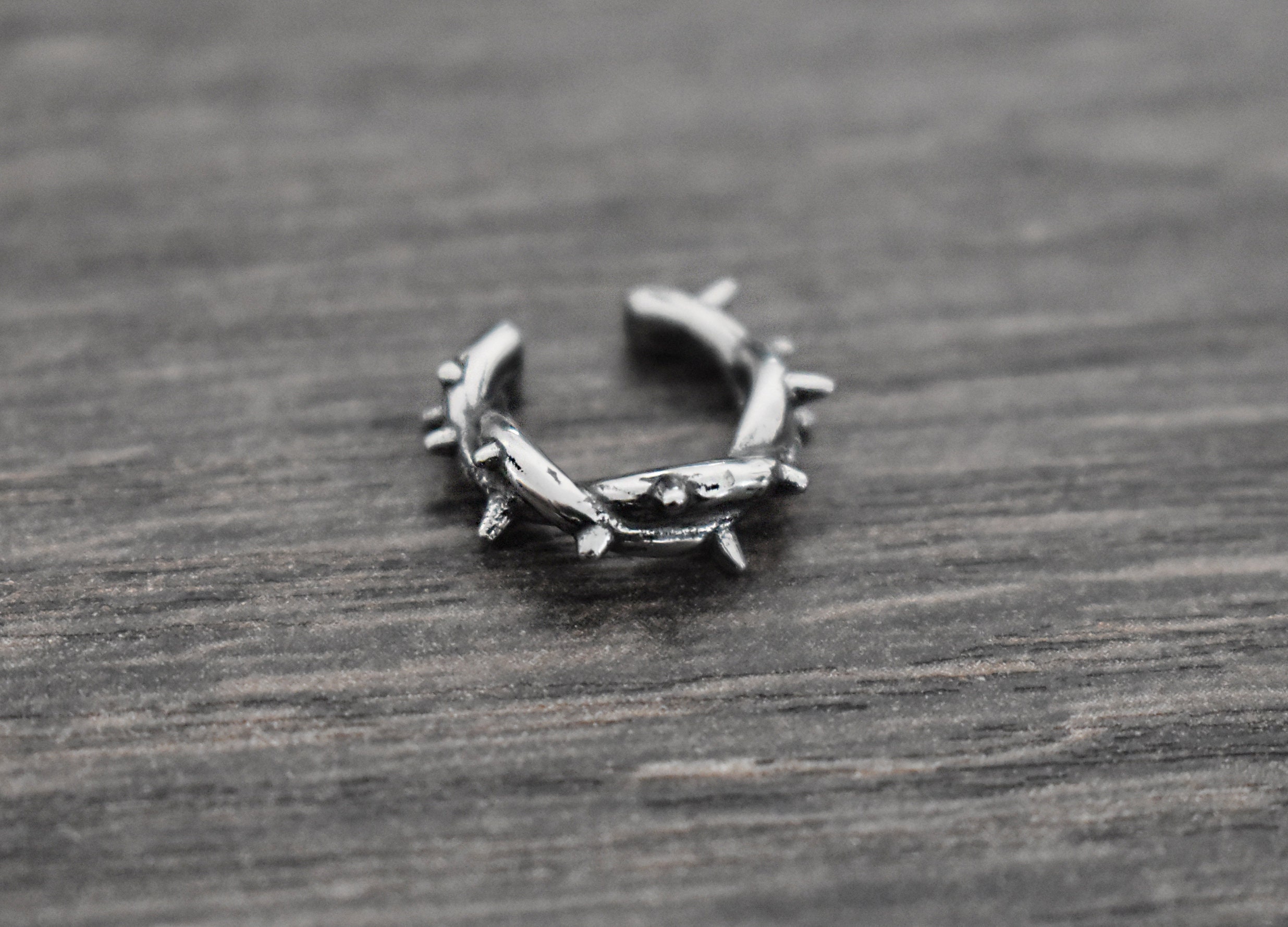 Thorns Ear Cuff, Stainless Steel Gothic Jewelry - Etsy