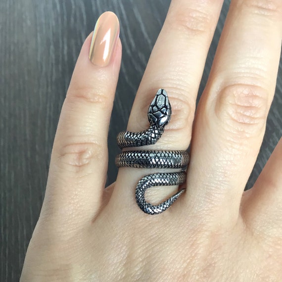 Black Diamond Baby Elysium Snake Ring – Lilor Jewels