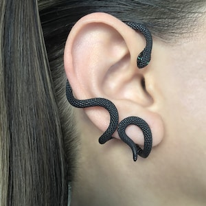 SINGLE Snake earring,Snake earring, Gothic earring, gothic jewelry,Snake ear cuff, Snake cuff, gothic ear cuff unisex earring single earring