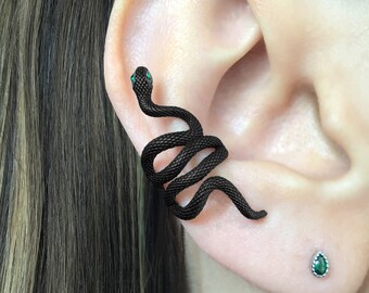 アクセサリー Hirotaka Sapphire Eye Snake Earring SNAKE KNOT Sapphire Eye Earring